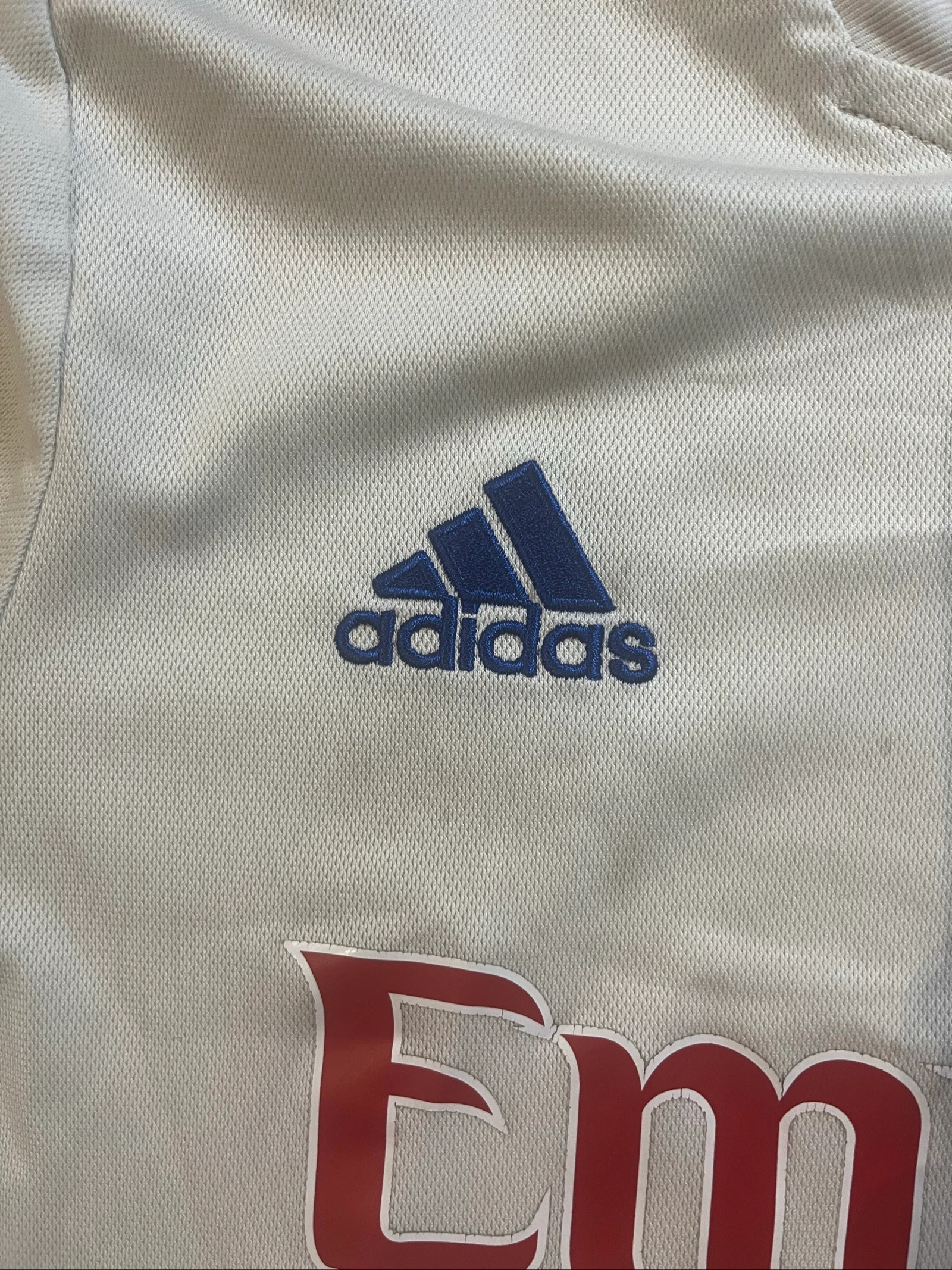 Maiô OL Olympique Lyonnais exterior Emirates 2020-21 - Adidas - tamanho 16anos/XS - satisfatório – photo 4
